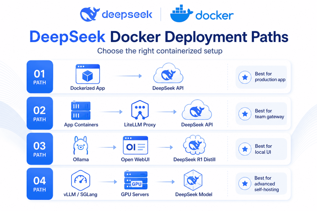 DeepSeek Docker Deployment Options Compared